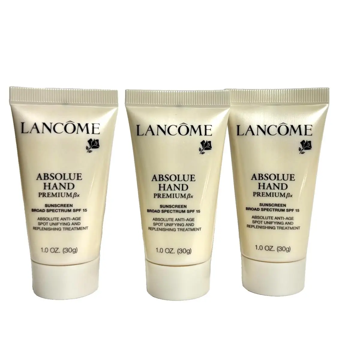 3 x Lancome Absolue Hand Premium Bx SPF15 Treatment 1.0 oz Each Set of 3 by Lancôme