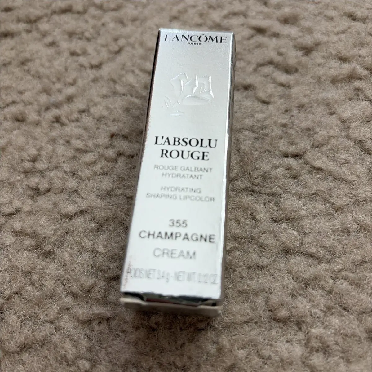 Lancome L`absolu Rouge Lipstick 355 Champagne - Beautiful Pink