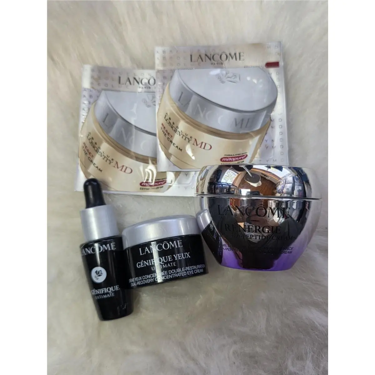 Lancome Renergie H.p.n 300-Peptide Cream Genefique Longevity Sample Lot