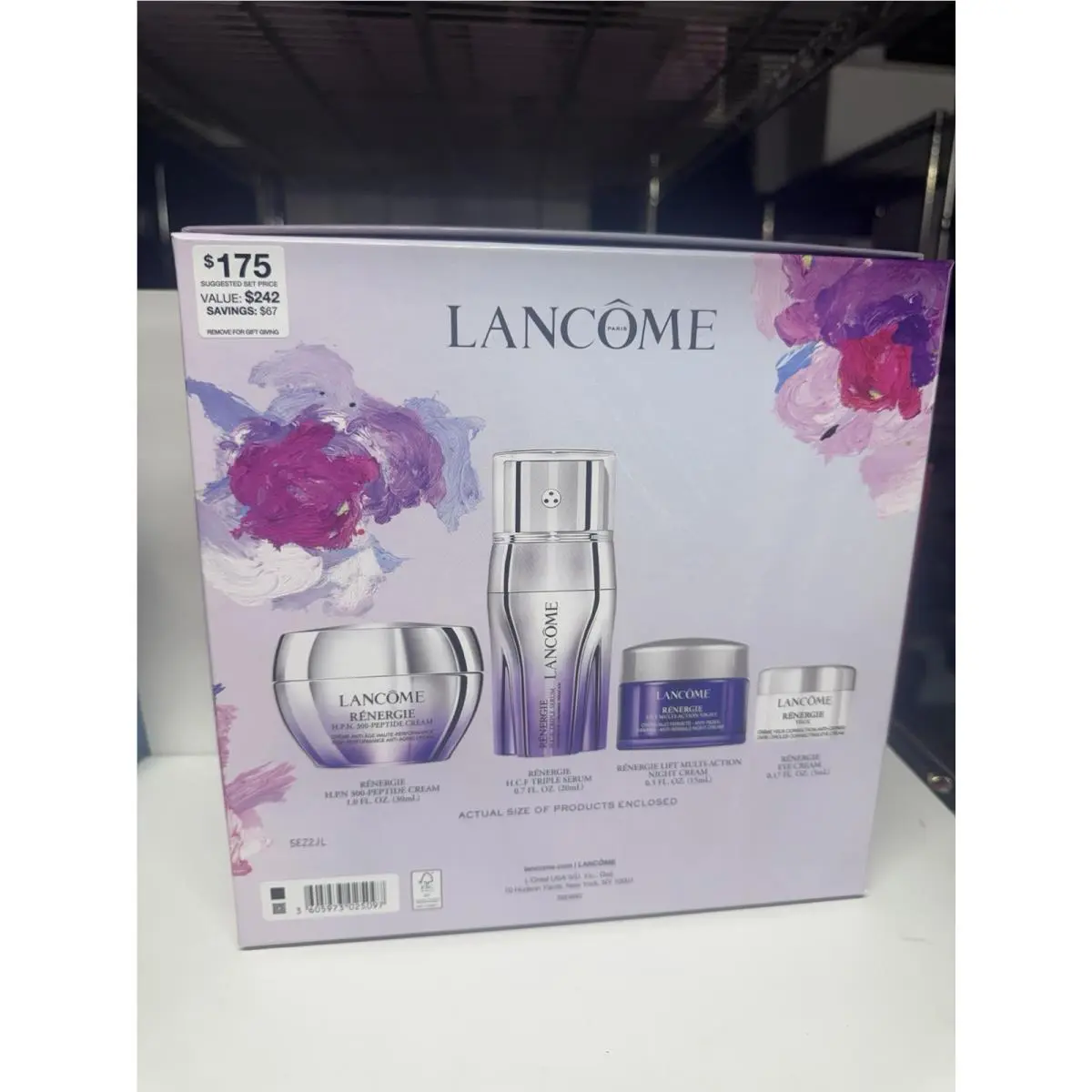 Lancome 4 Pcs Renergie Skin Care Gift Set Hpn300 Hcf Triple Night Cream Eye