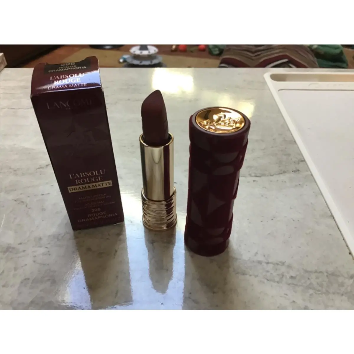 Lancôme L’absolu Rouge Drama Matte Lipstick 296 Rouge Dramaphoria LE Rare