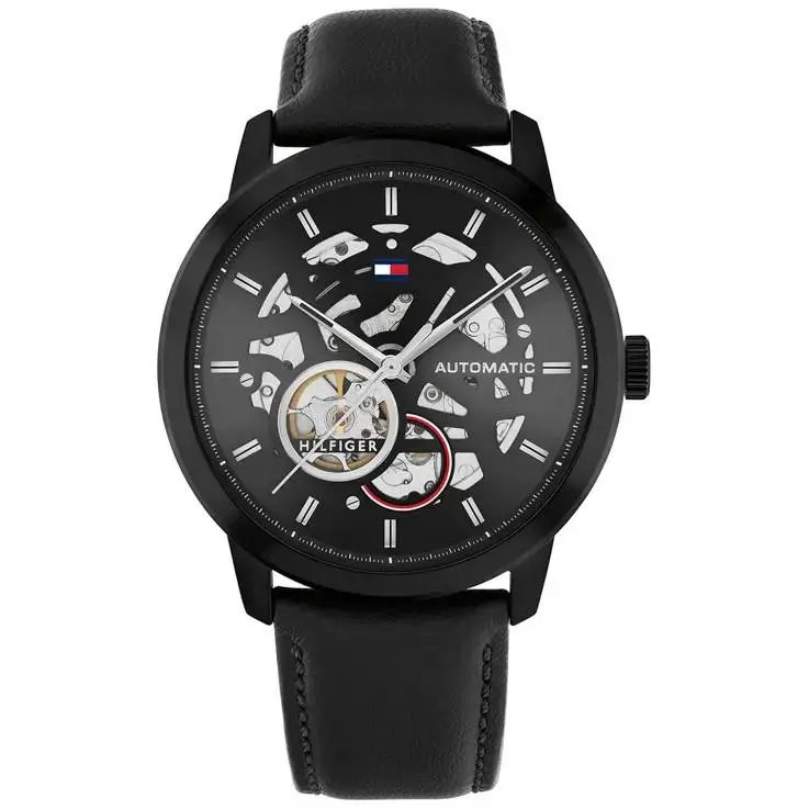 Black Mens Analogue Watch Henry 1710659 by Tommy Hilfiger
