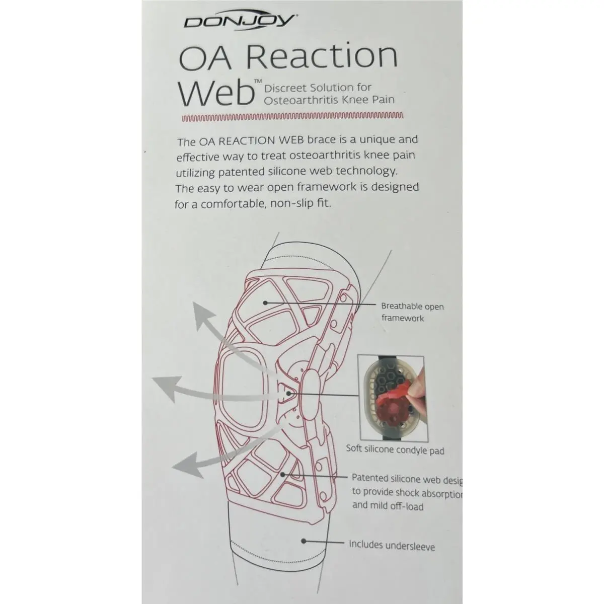 DonJoy  - Donjoy OA Reaction - Reaction - Gray 0