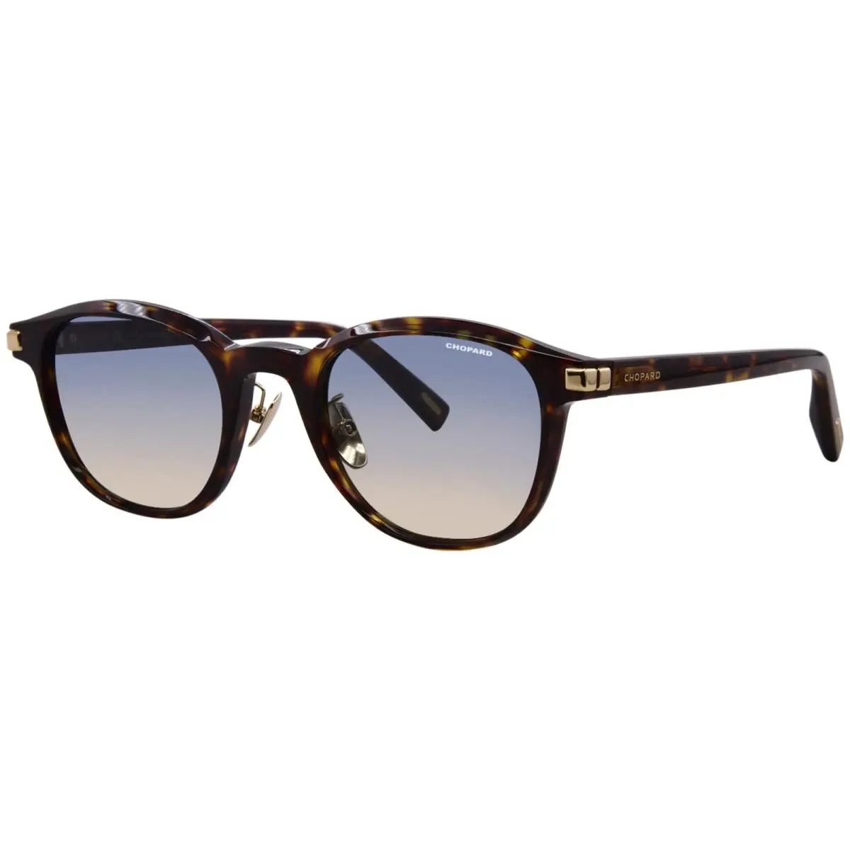 Chopard SCH441M 4BLZ Sunglasses Men’s Dark Havana/polarized Blue Gradient 51mm