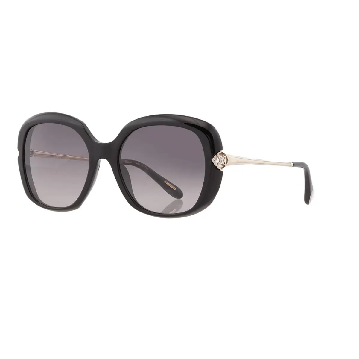 Chopard Sunglasses SCH314S 0700 57 Black and Gold Frame and Gray Lens