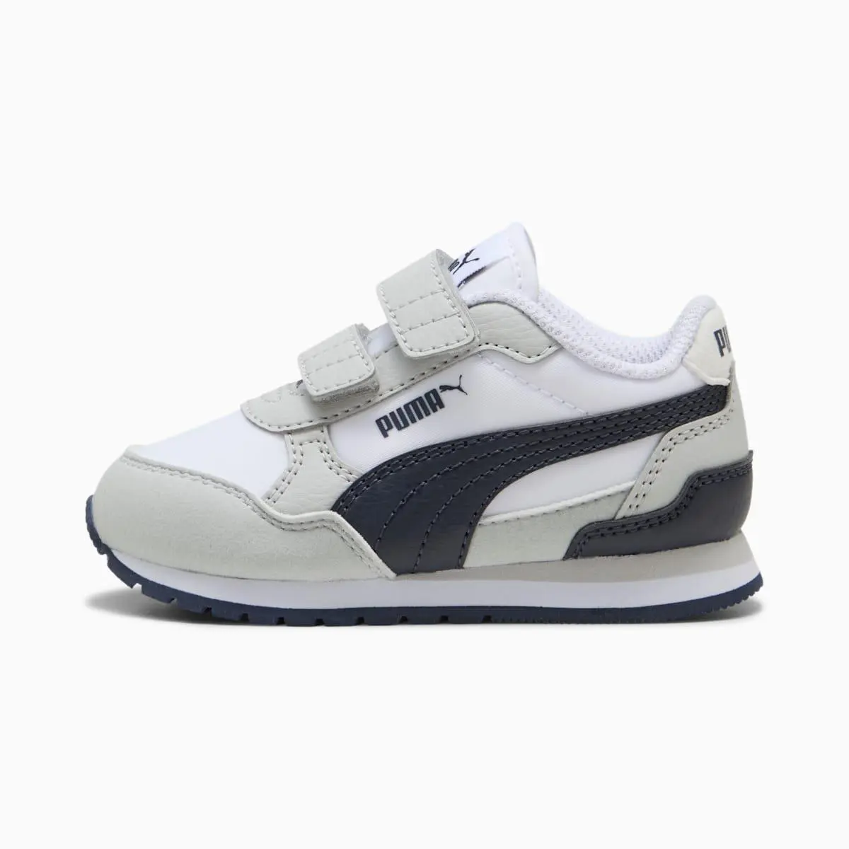 Unisex Kids` ST Runner V4 Running Shoe White/new Navy/cool Light Gray - 399 by Puma