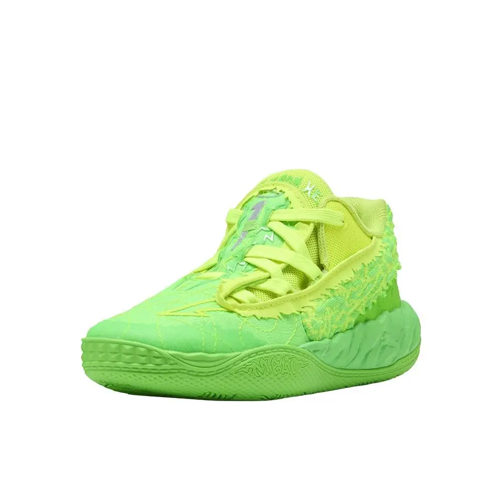 Puma shoes - PUMA Mb.05 Lo Flourish Lace Up Basketball  Youth - 40621001 - Green 0