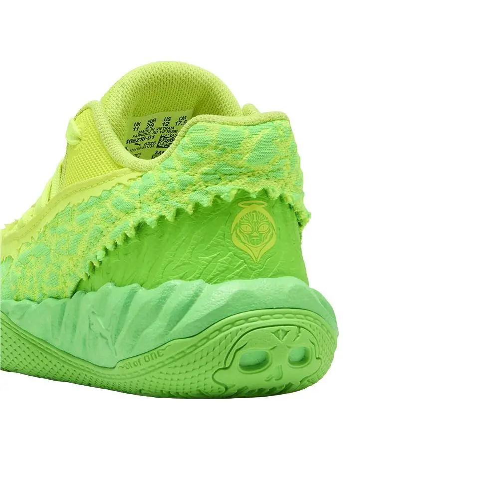 Puma shoes - PUMA Mb.05 Lo Flourish Lace Up Basketball  Youth - 40621001 - Green 5