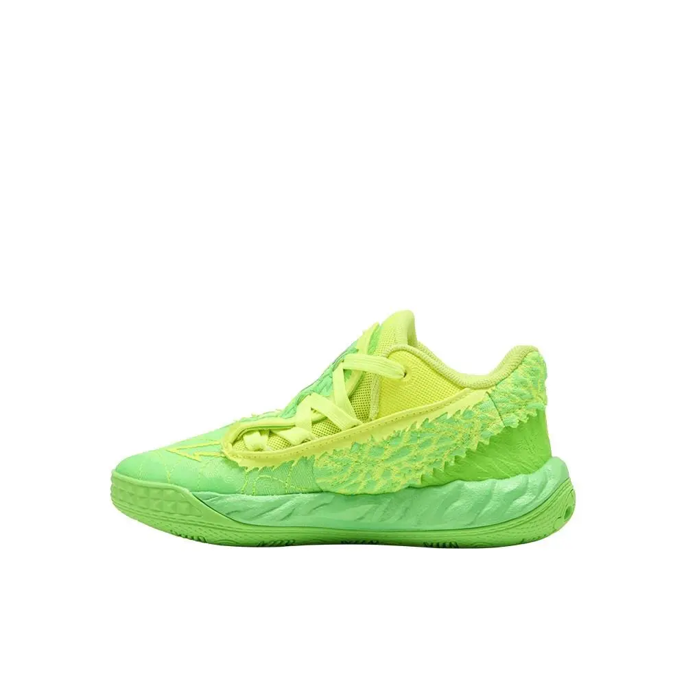 Puma shoes - PUMA Mb.05 Lo Flourish Lace Up Basketball  Youth - 40621001 - Green 9