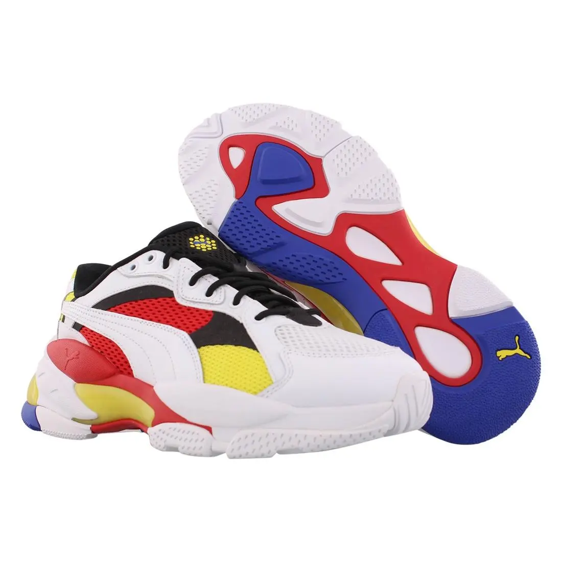 Puma shoes - Puma White/High Risk Red, Main: White 4