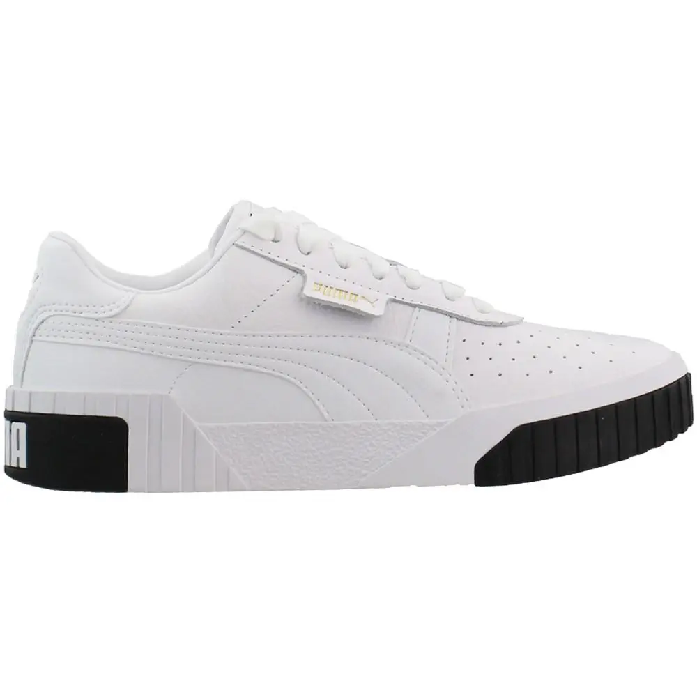 Puma Cali Lace Up Womens White Sneakers Casual Shoes 369155-04