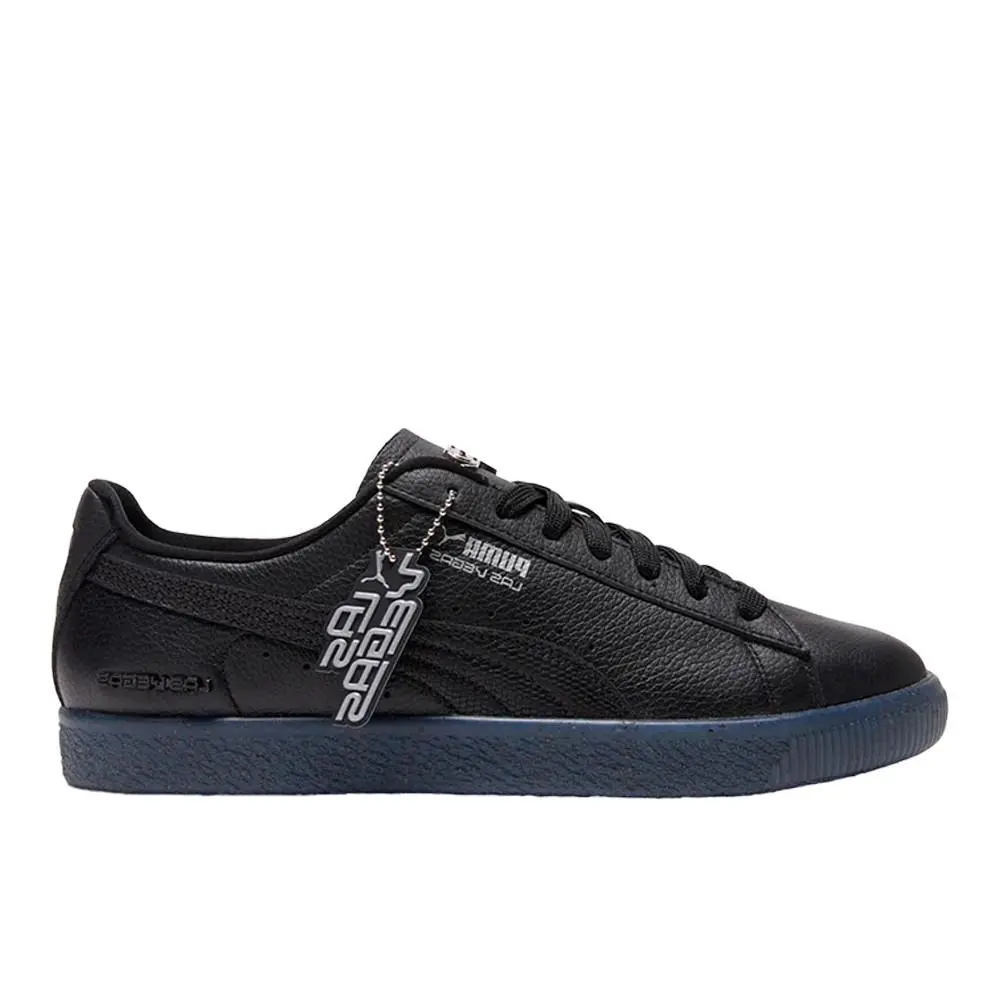 Puma Clyde Club Flagship Lace Up Mens Black Sneakers Casual Shoes 40467001