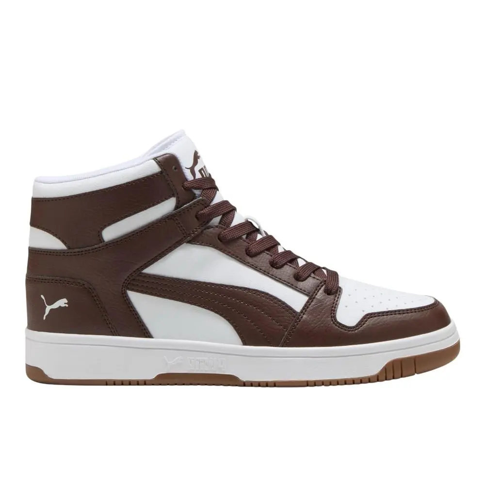 Puma Rebound Layup Rcl High Top Mens Brown Sneakers Casual Shoes 40196417