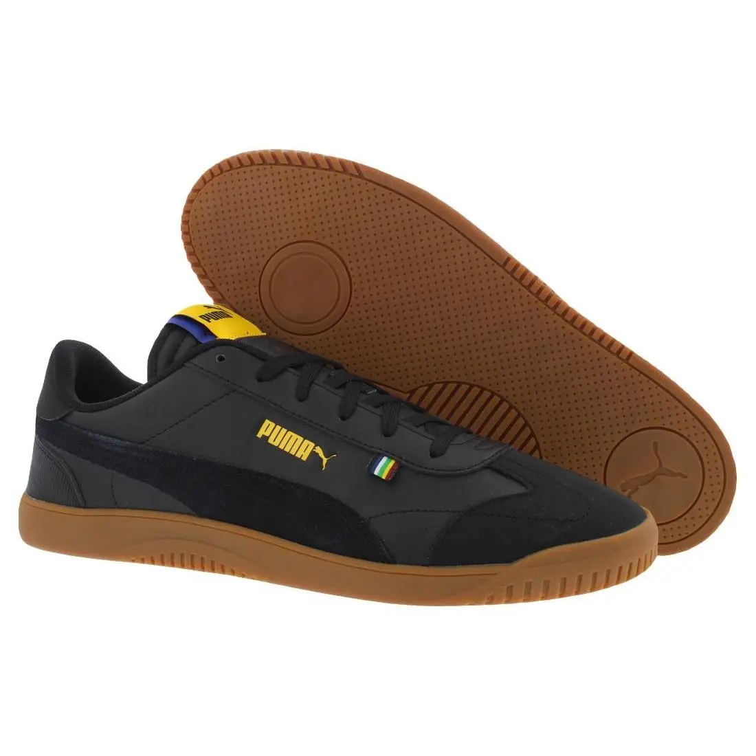 Puma shoes - Black/Black/Yellow/Royal, Main: Black 3
