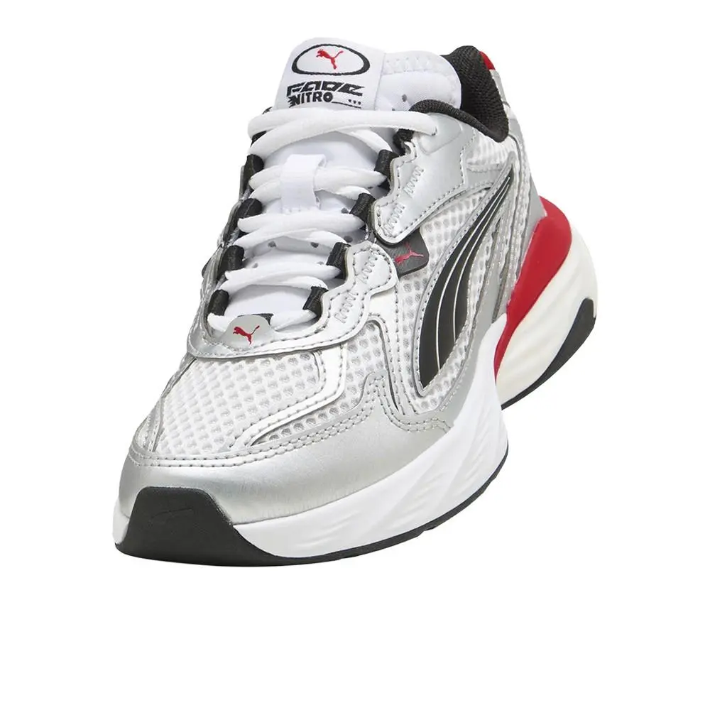 Puma shoes - PUMA Fade Nitro Lace Up  Youth - 40688807 - Grey 4