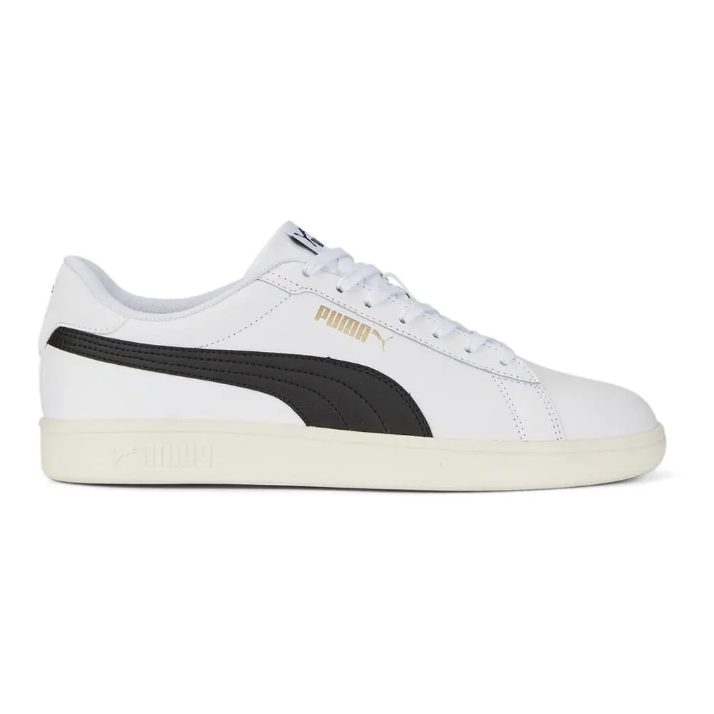 Puma Smash 3.0 Leather Lace Up Mens White Sneakers Casual Shoes 39098703