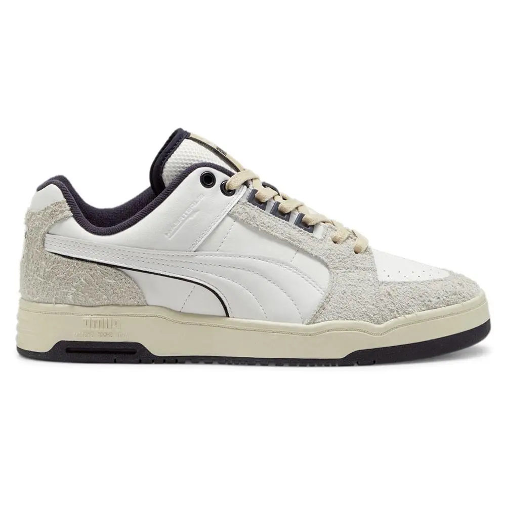 Puma Slipstream Lo Service Line Lace Up Mens Grey Off White Sneakers Casual Sh