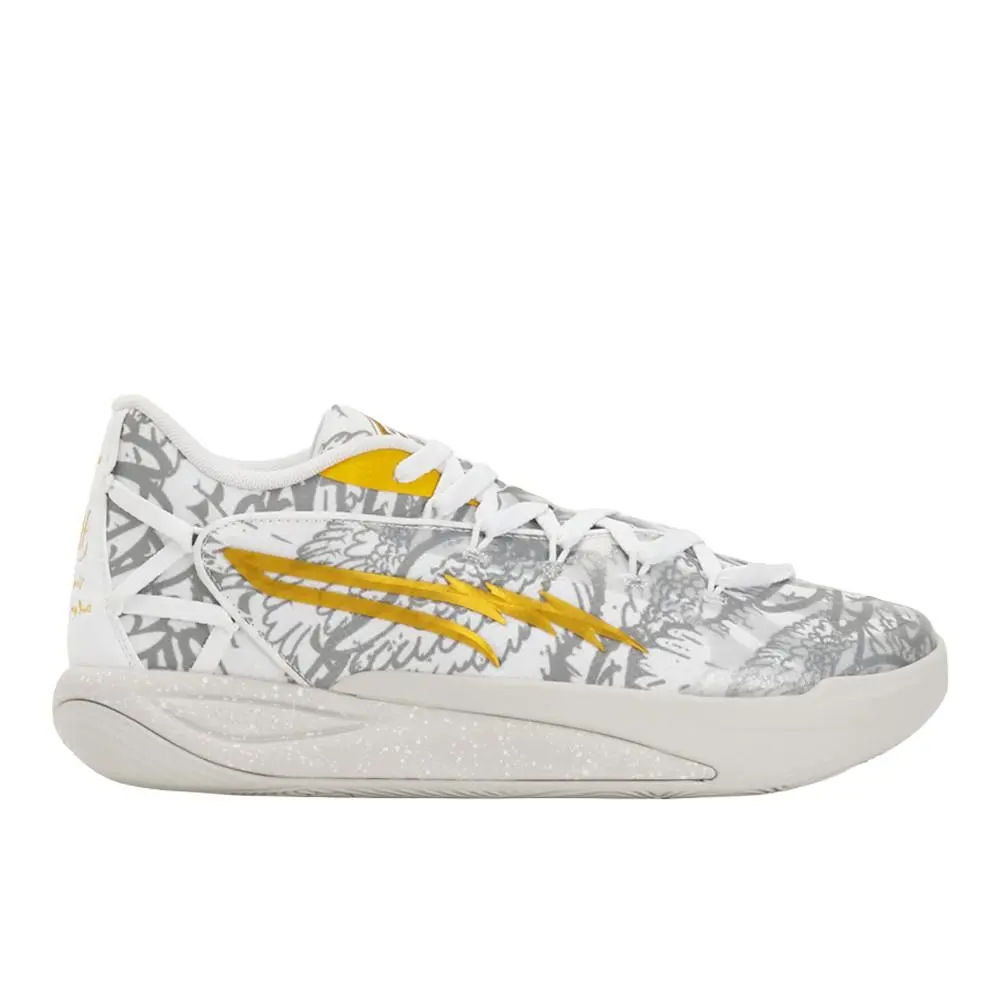 Puma Hoops X Harry Potter Stewie 4 Basketball Womens Grey White Sneakers Athl