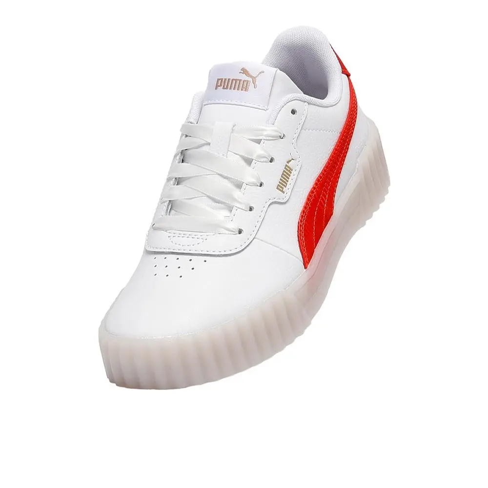 Puma shoes - PUMA Carina 3.0 Satin Lace Up - 40590501 - White 4