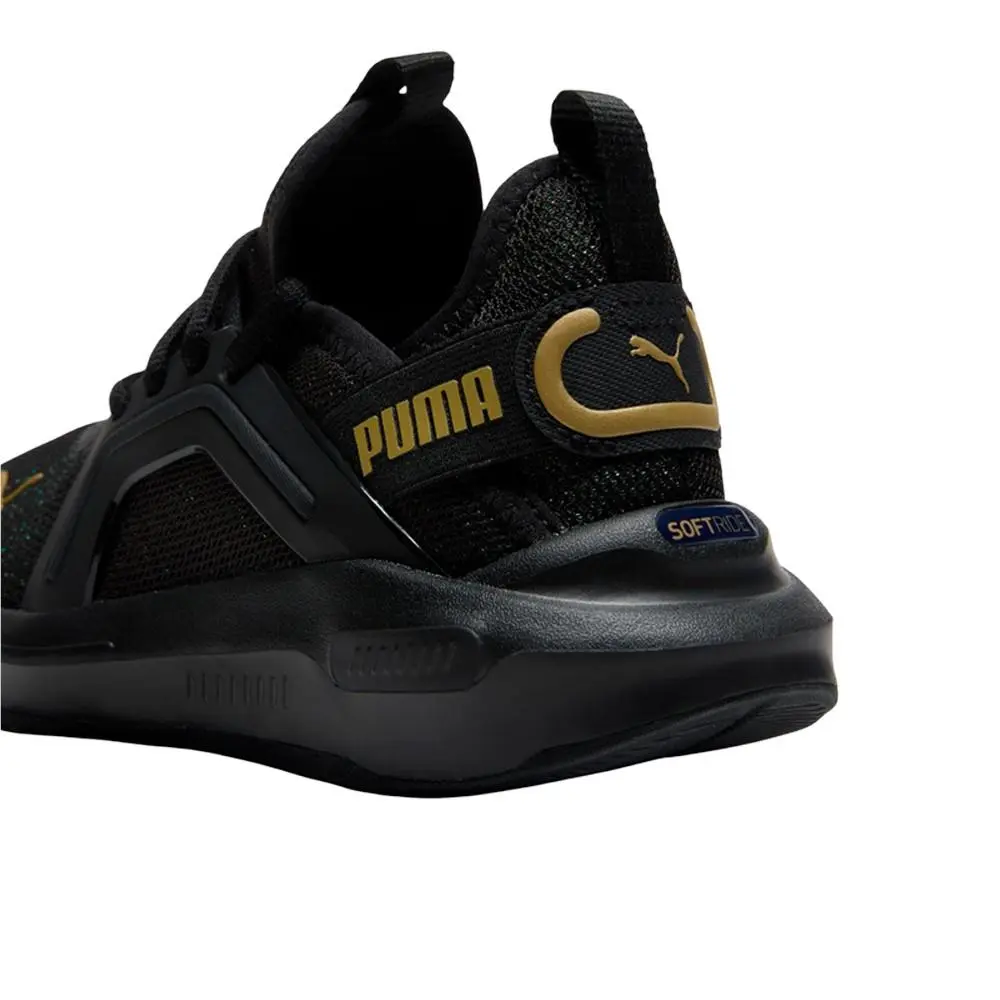 Puma shoes - PUMA Softride Enzo 5 Shine Lace Up  Youth - 31226101 - Black 5