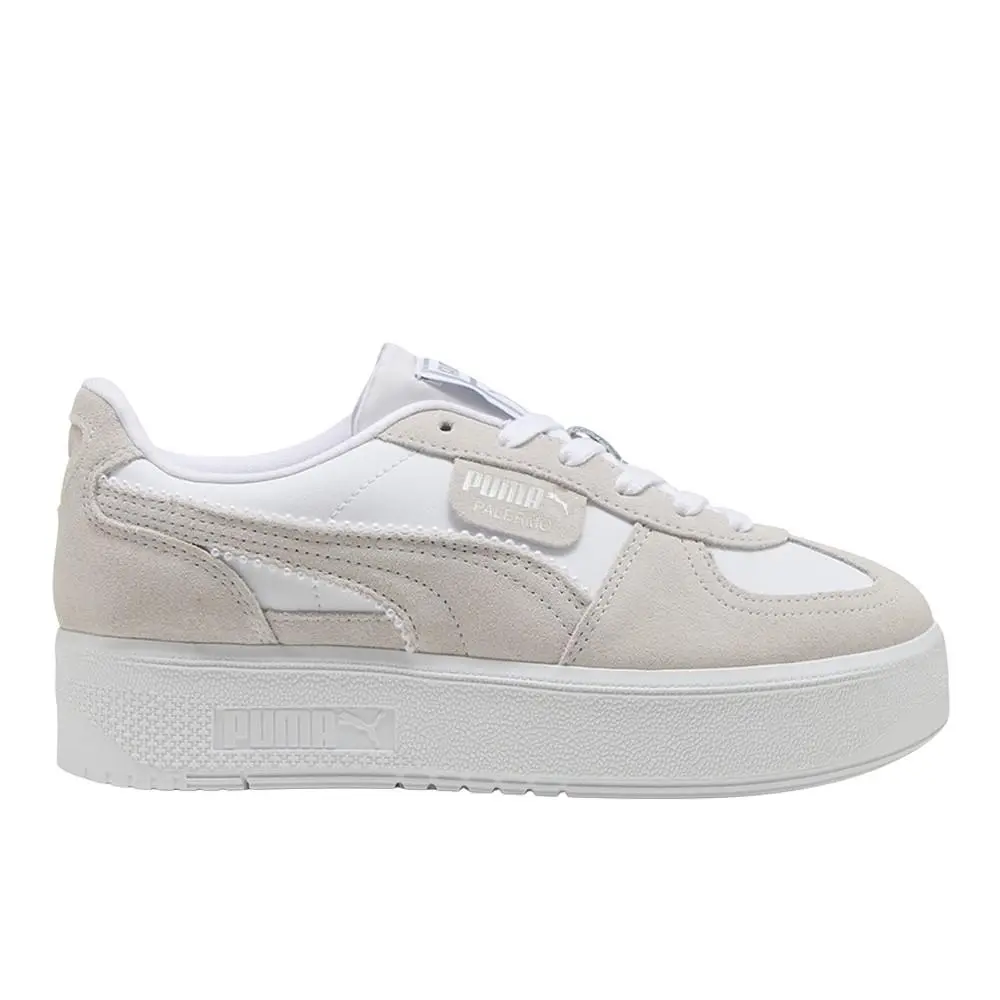 Puma Palermo Elevata Winter Bliss Lace Up Womens Beige Sneakers Casual Shoes 40