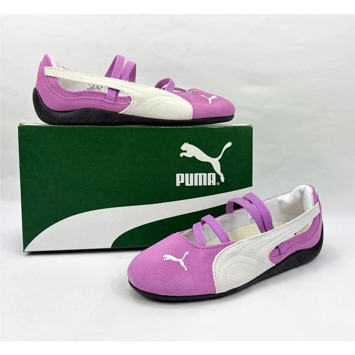 Puma Speedcat Ballet Flats Suede Mauve Pop/black Shoes 401287-18 Women`s 8.5