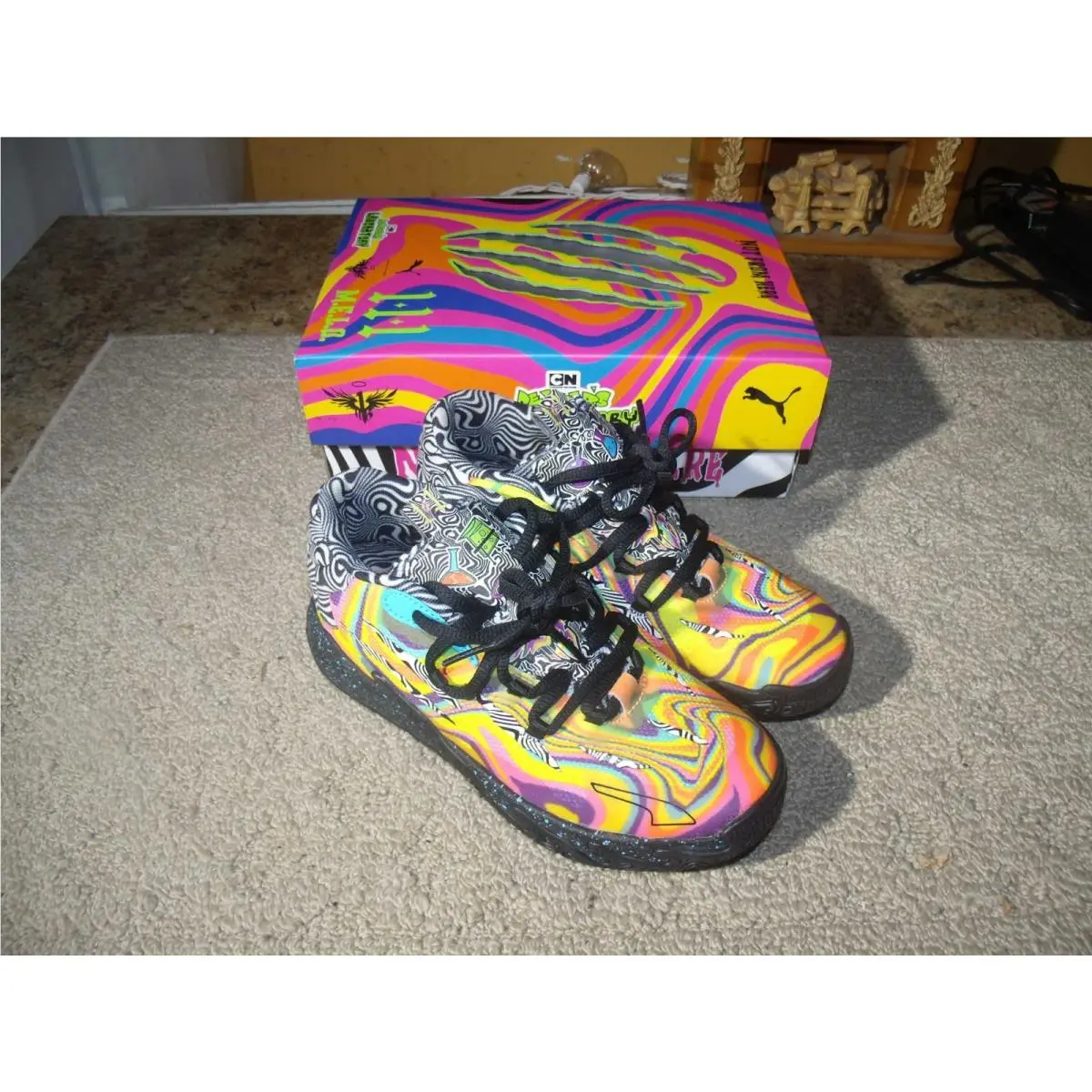 Puma Melo Ball Dexter`s Laboratory 111 MB.03 Jr Athletic Shoes 395824-01 Size 2Y
