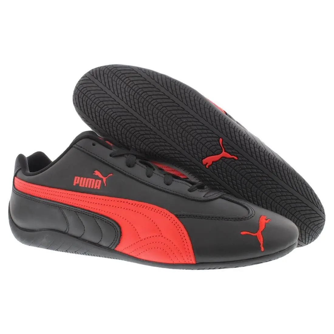 Puma Speedcat Full Leather Mens Shoes Size 12 Color: Black/for All Time Red