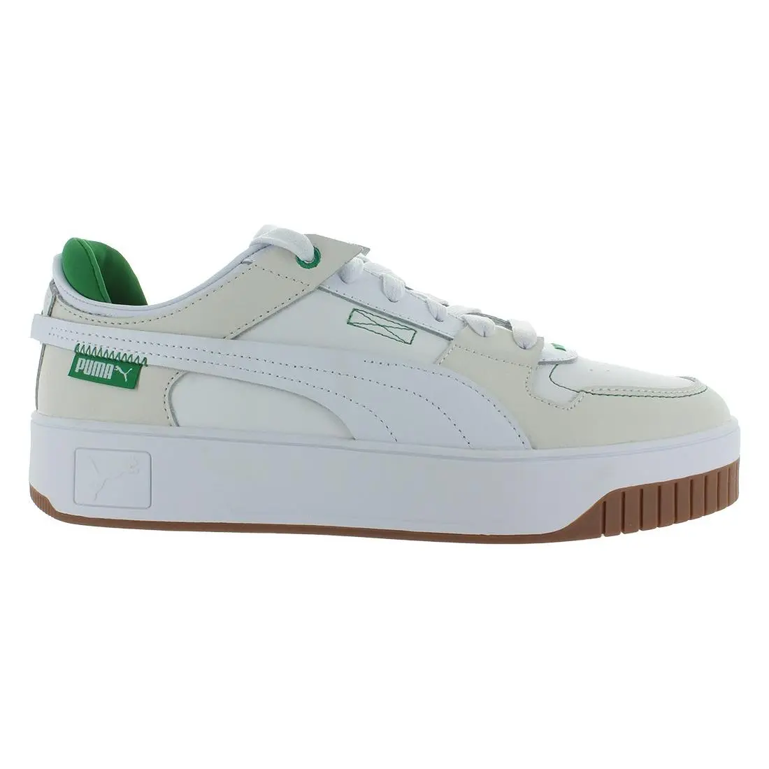 Puma Carina Street Vtg Leather Womens Shoes Size 8.5 Color: White/white/vapor