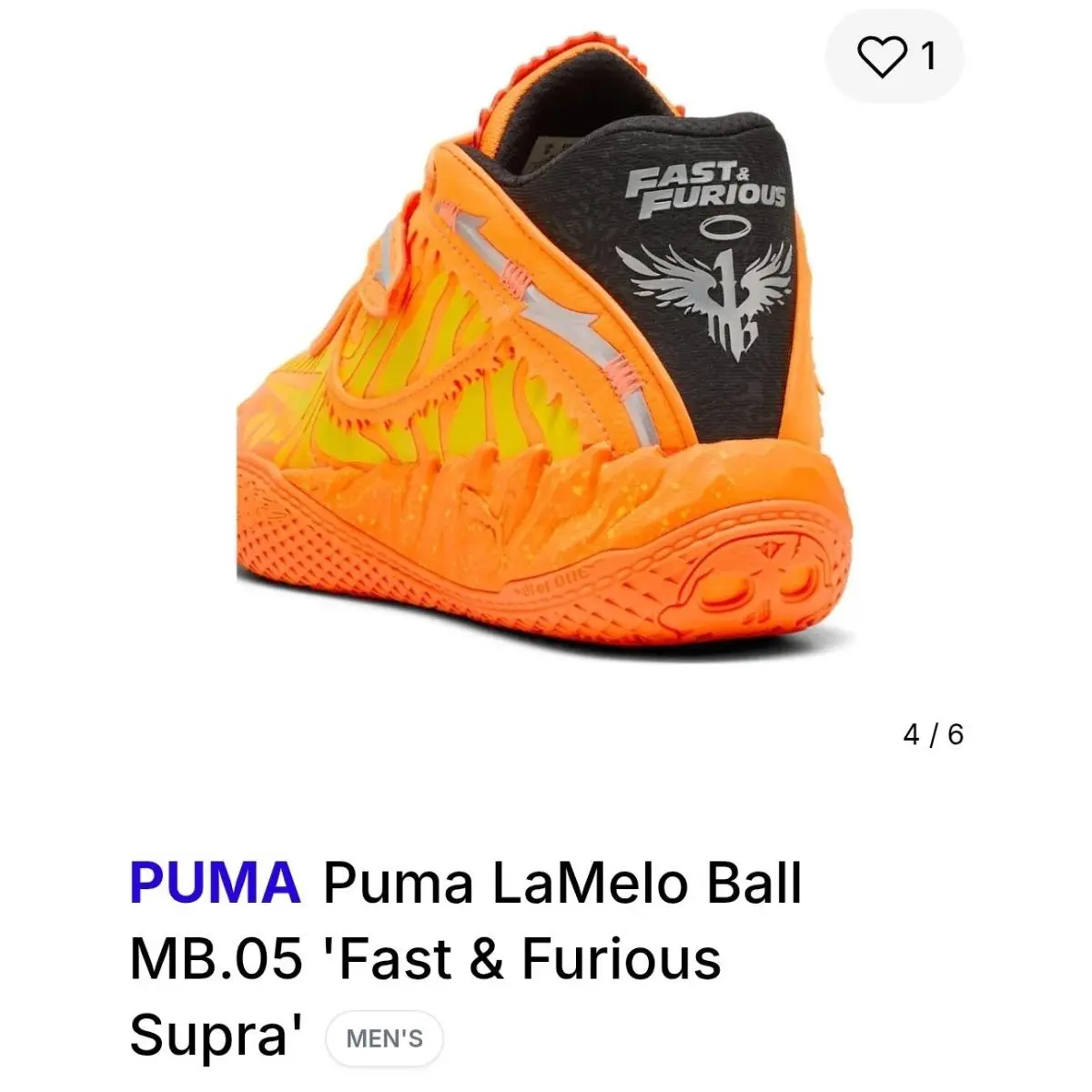 Puma shoes - PUMA MB 01 - 312796-01 - Orange 3