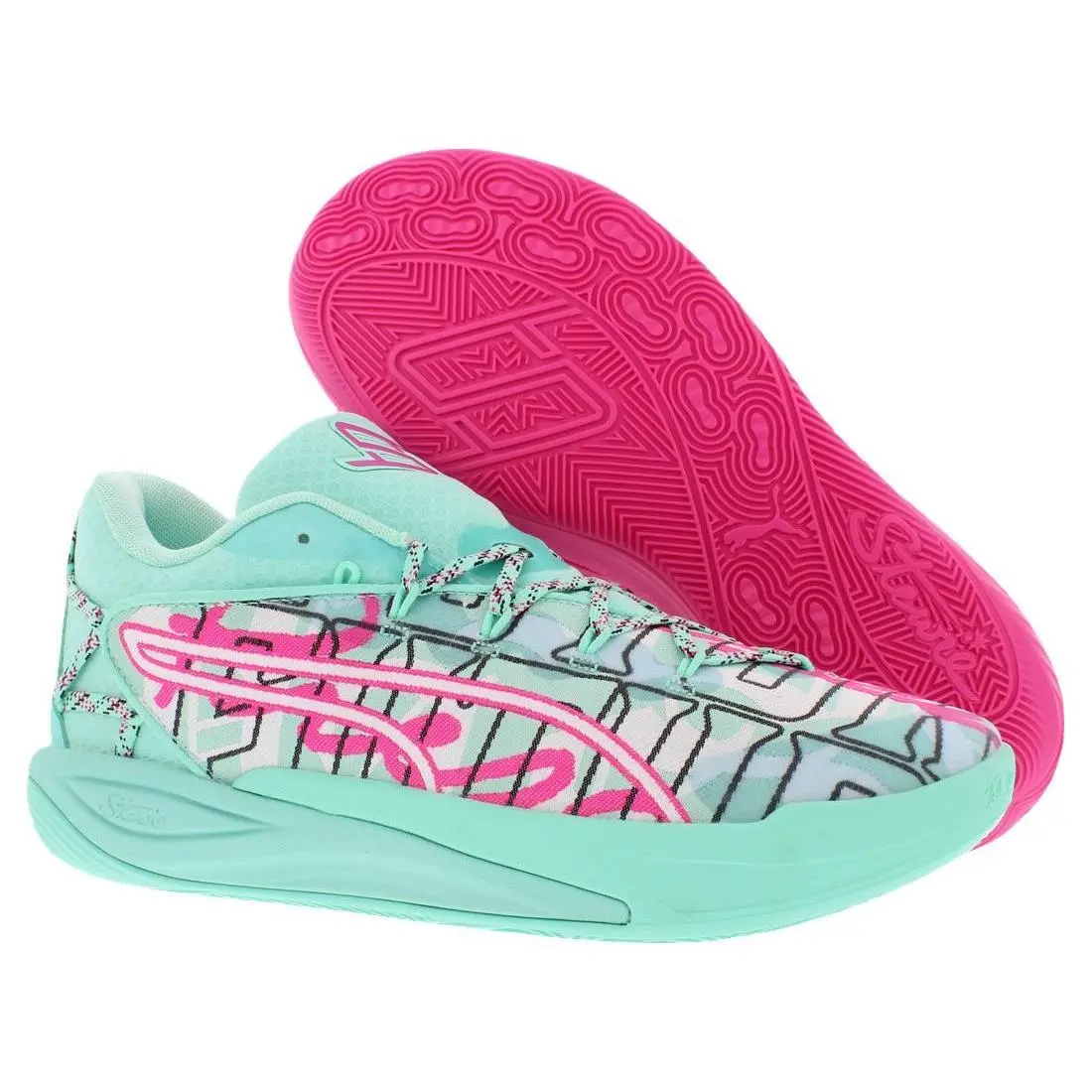 Puma Stewie 4 Timeless Womens Shoes Size 9.5 Color: Electric Peppermint/ravish