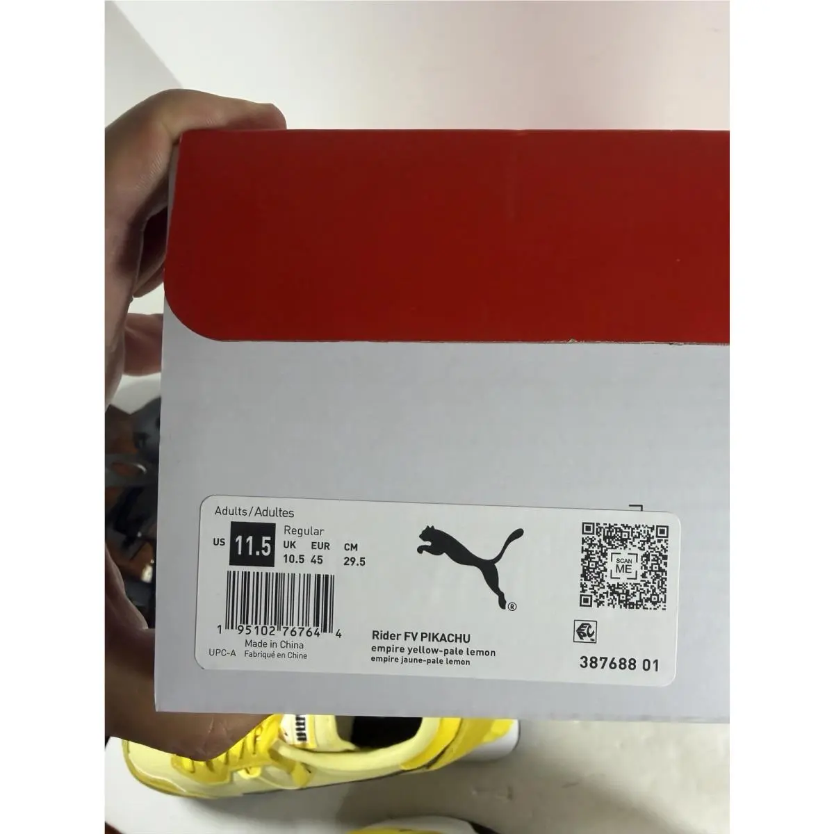 Puma shoes - Rider - Rider - 387688-01 - Empire Yellow/Pale Lemon (UPC: 0195102767644) 15