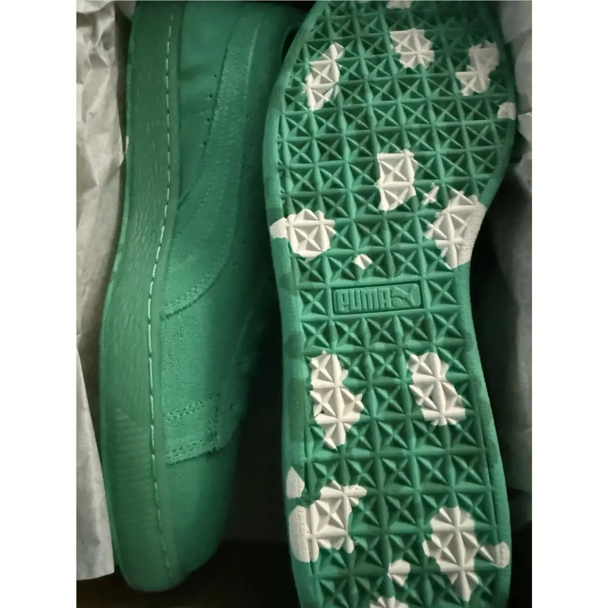 Puma shoes - PUMA Suede - Suede - 362780-01 - Green 0