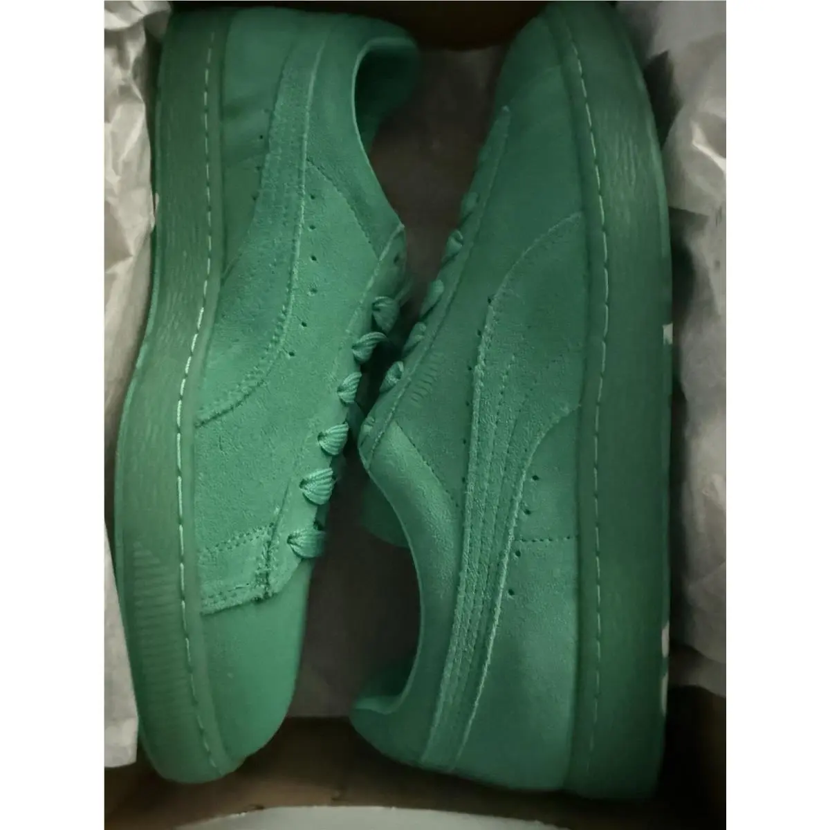 Puma shoes - PUMA Suede - Suede - 362780-01 - Green 1