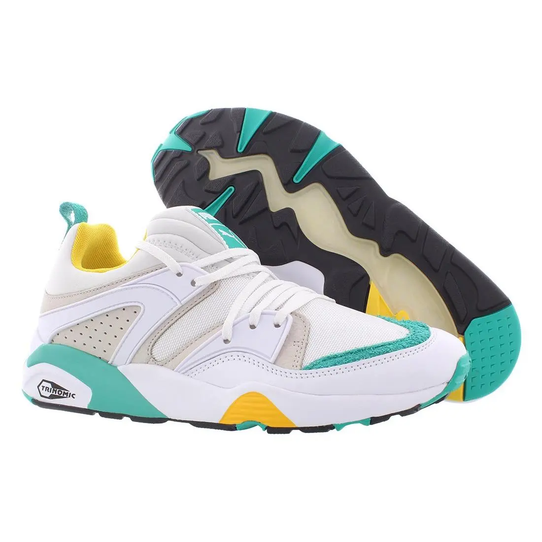 Puma Blaze of Glory Retro Mens Shoes Size 10 Color: White/grey/violet