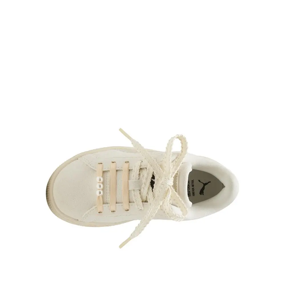 Puma shoes - PUMA Suede Bloom Sneaker Toddler - 40902801 - White (UPC: 199260894358) 3