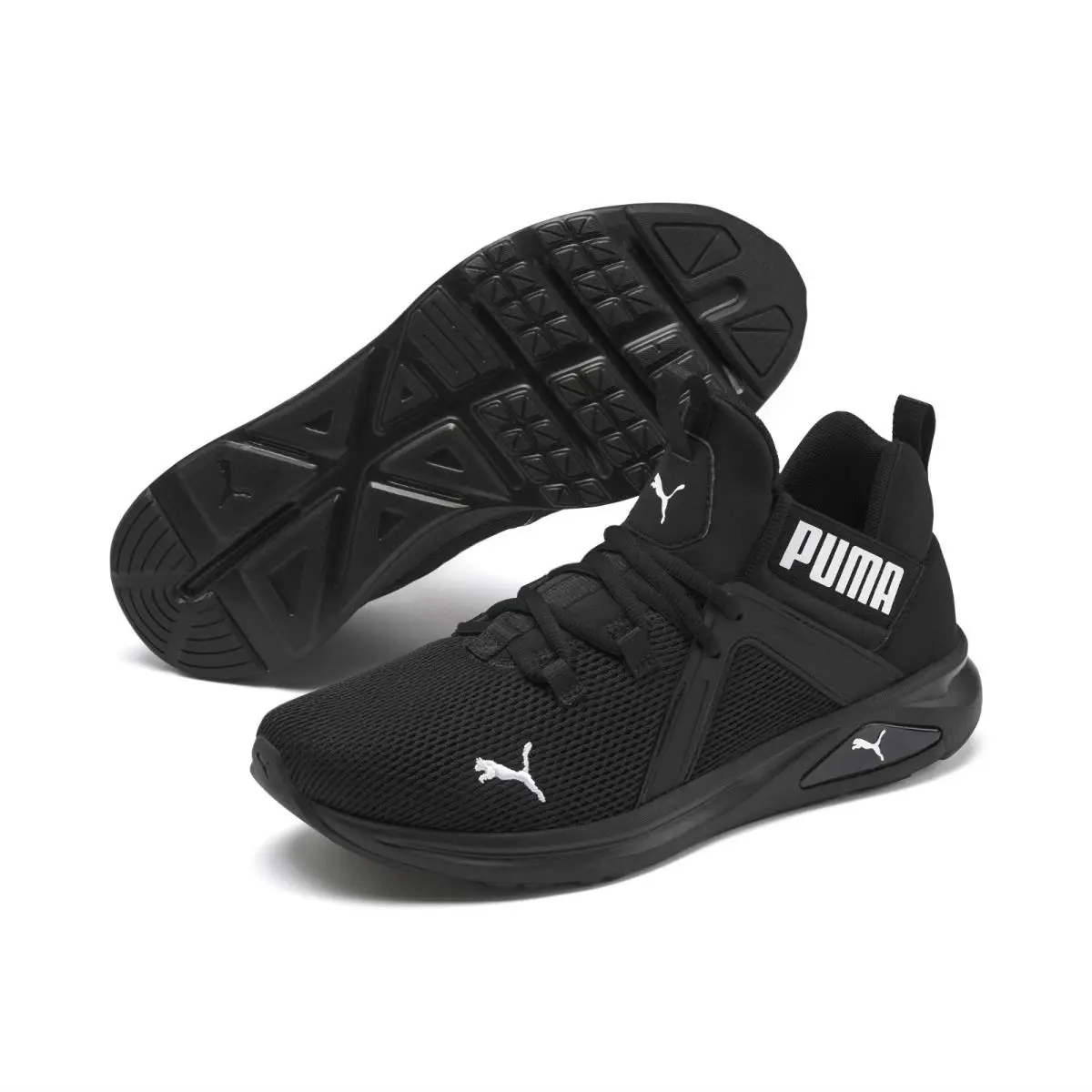 Men`s Size 11.5 Enzo 2 Training Running Sneakers Black Athletic Shoe by Puma
