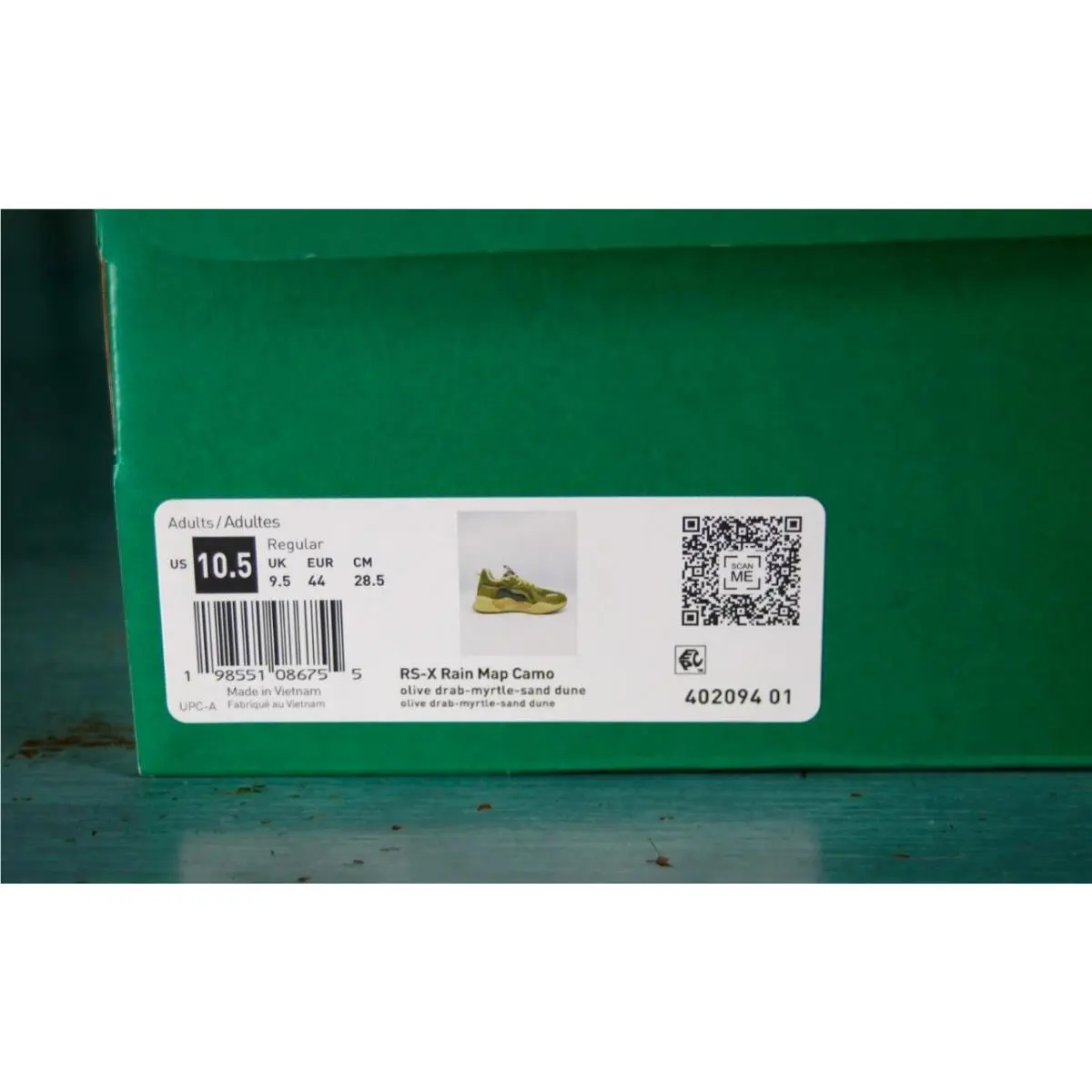 Puma shoes - RS-X Rain Map Camo - Rain Map Camo - 40209401 - Green 1
