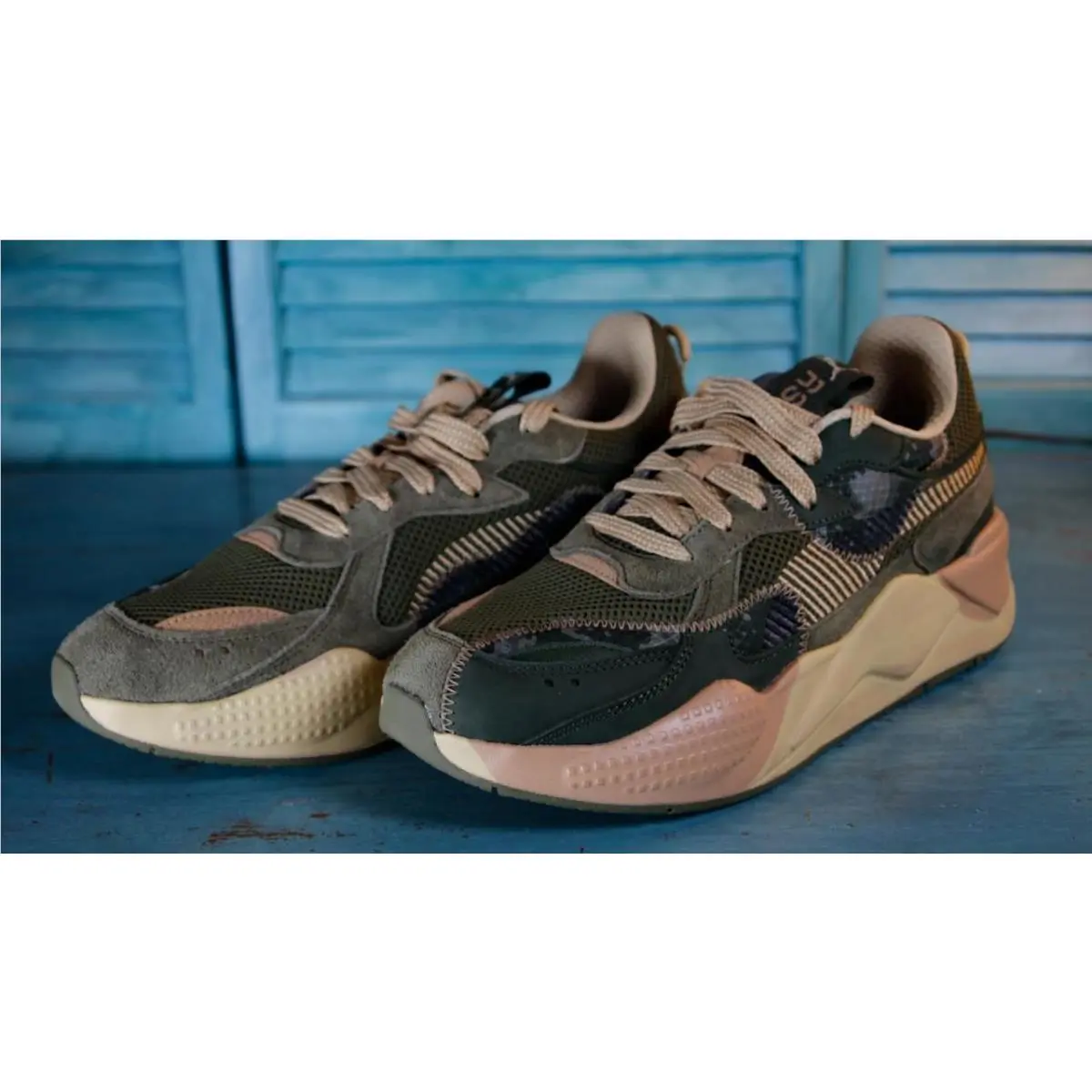 Puma shoes - RS-X Rain Map Camo - Rain Map Camo - 40209401 - Green 3
