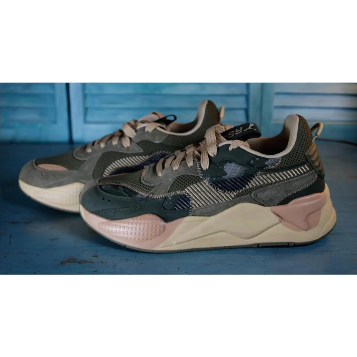 Puma shoes - RS-X Rain Map Camo - Rain Map Camo - 40209401 - Green 4