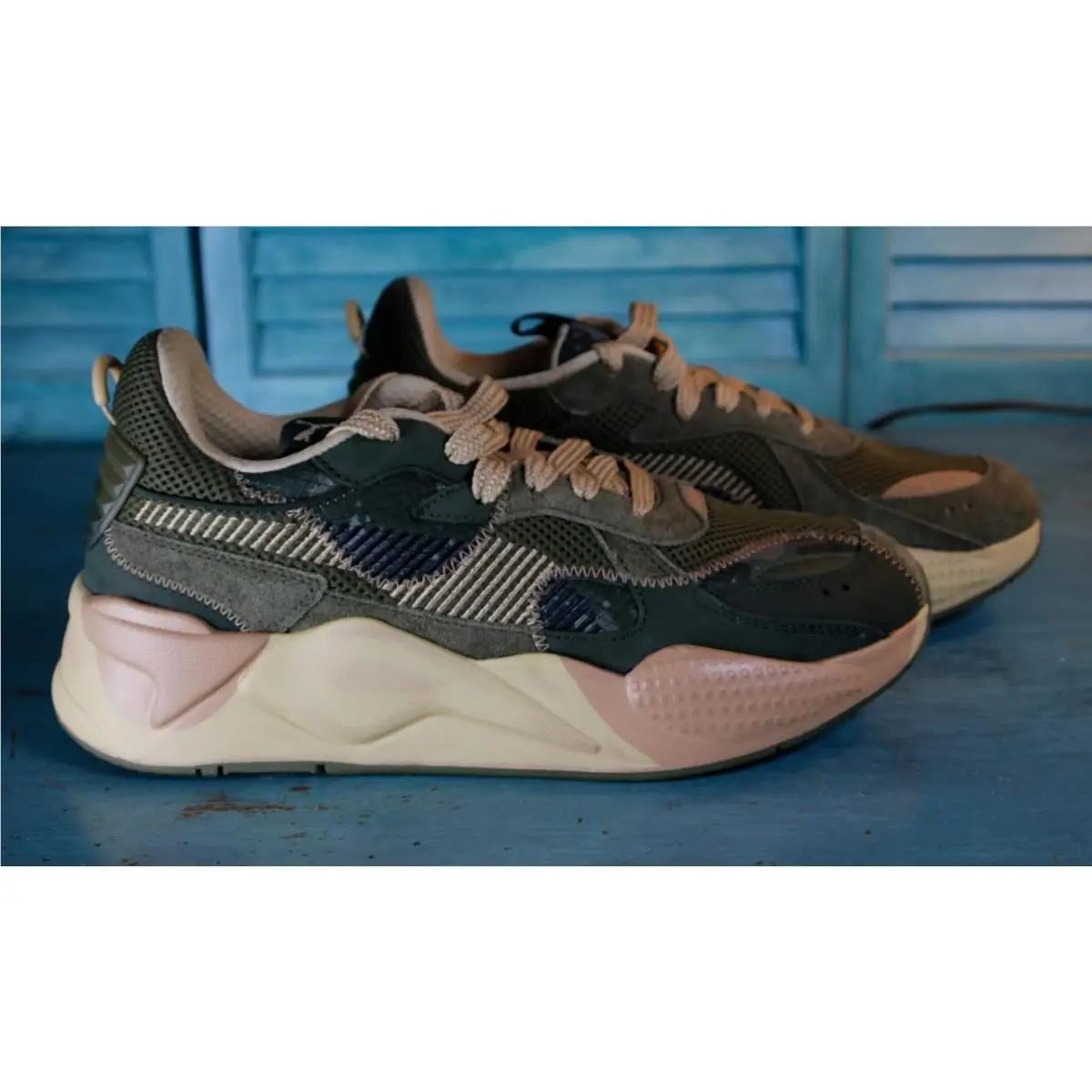 Puma shoes - RS-X Rain Map Camo - Rain Map Camo - 40209401 - Green 7