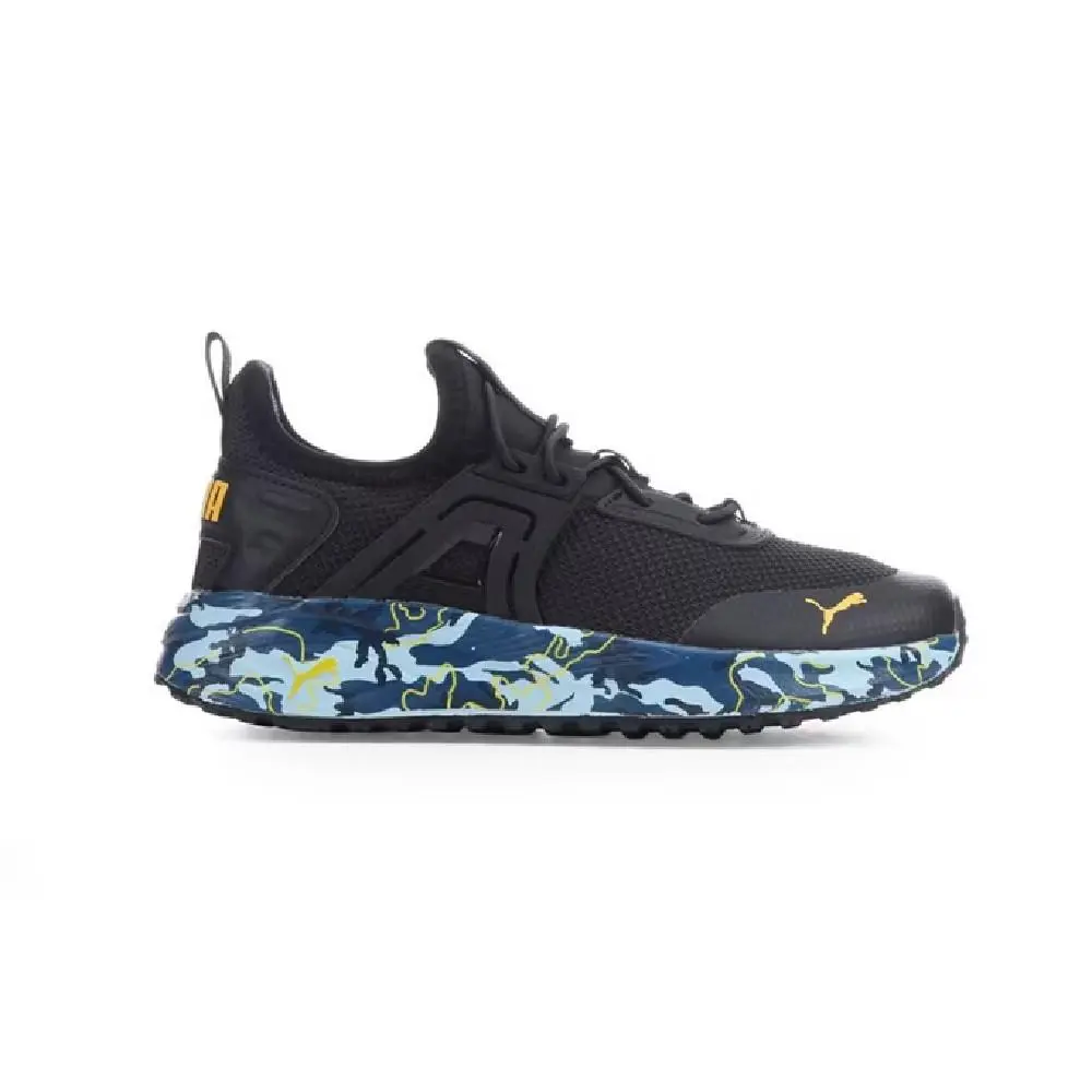 Little Kid`s Puma Pacer 23 Amped Camo AC Blk-yel Blz-blu Wash 403128 01 - 12