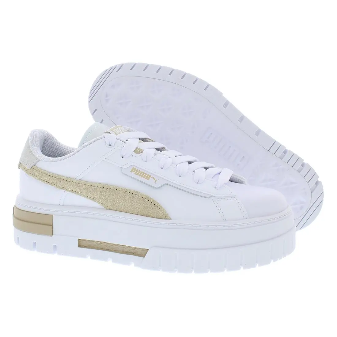 Puma Mayze Crashed Womens Shoes Size 9 Color: Puma White/granola