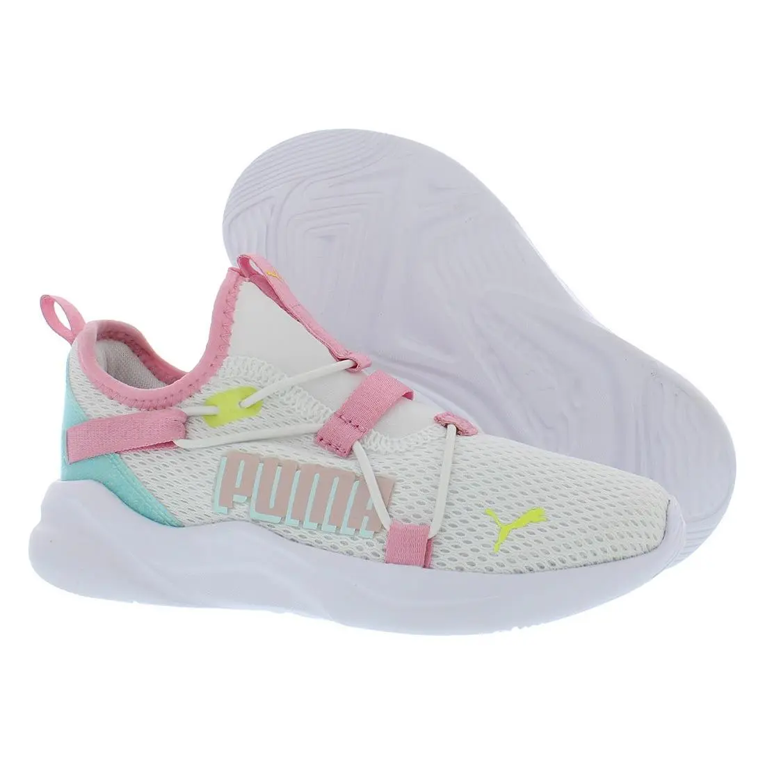 Puma Rift Slip On Pop Glitch Girls Shoes Size 10.5 Color: White/pink