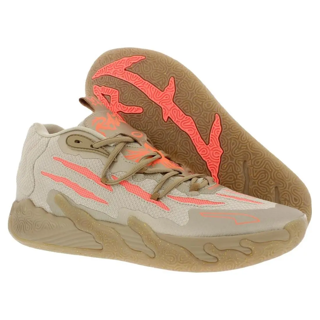 Puma MB.03 Chinese Year Mens Shoes Size 13 Color: Gold/fluro Peach