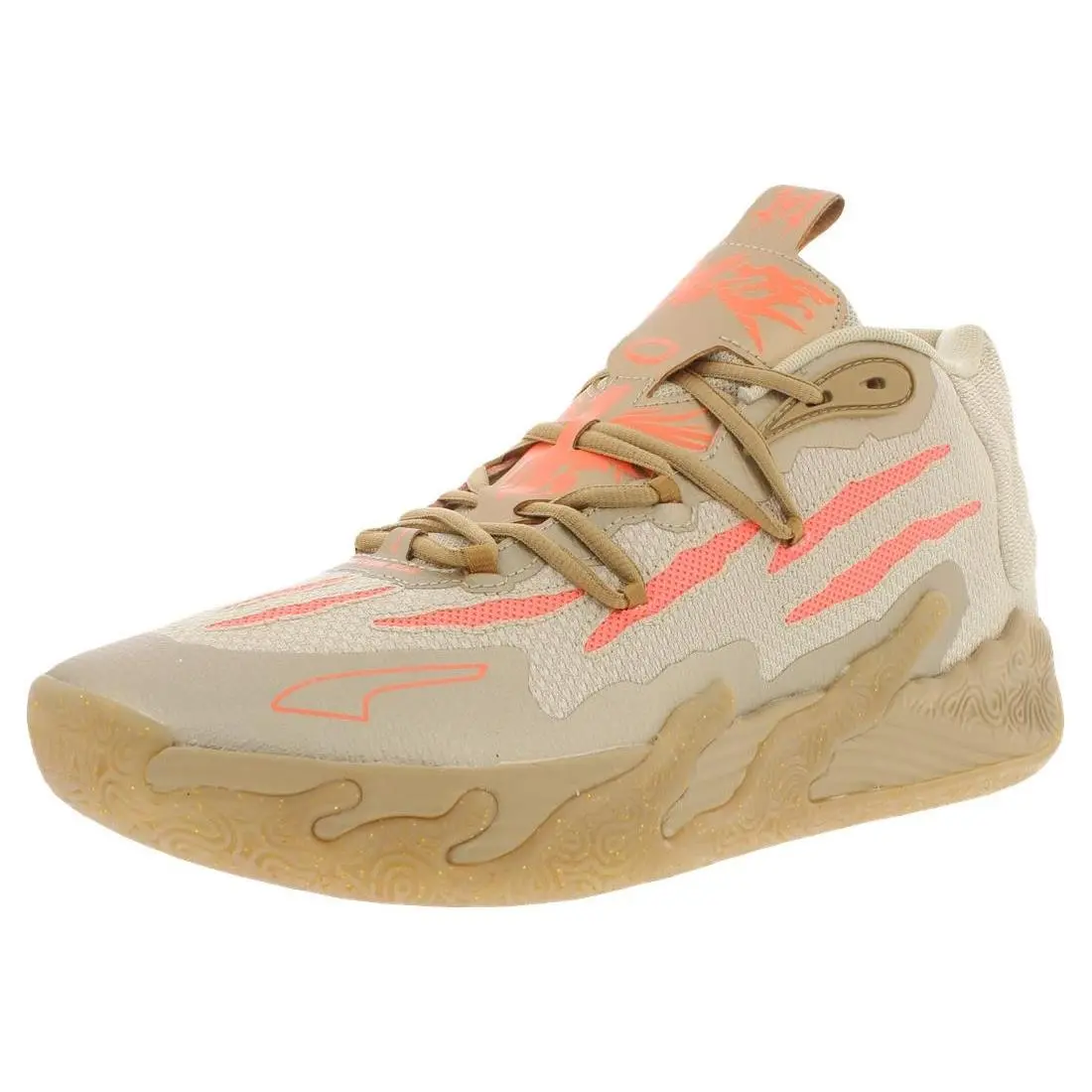 Puma shoes - Gold/Fluro Peach, Main: Brown (UPC: 196859080987) 0
