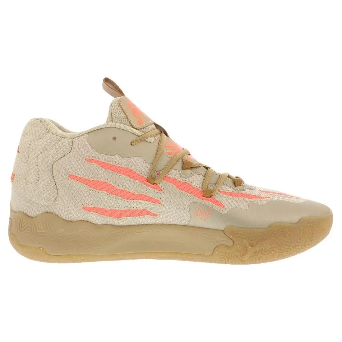 Puma shoes - Gold/Fluro Peach, Main: Brown (UPC: 196859080987) 1