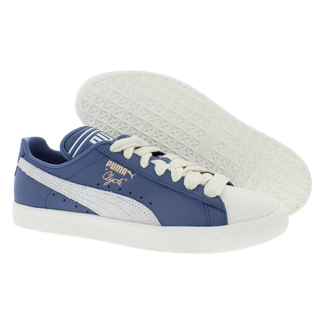 Puma Clyde Q3 Rhuigi Mens Shoes Size 9 Color: Pristine/inky Blue
