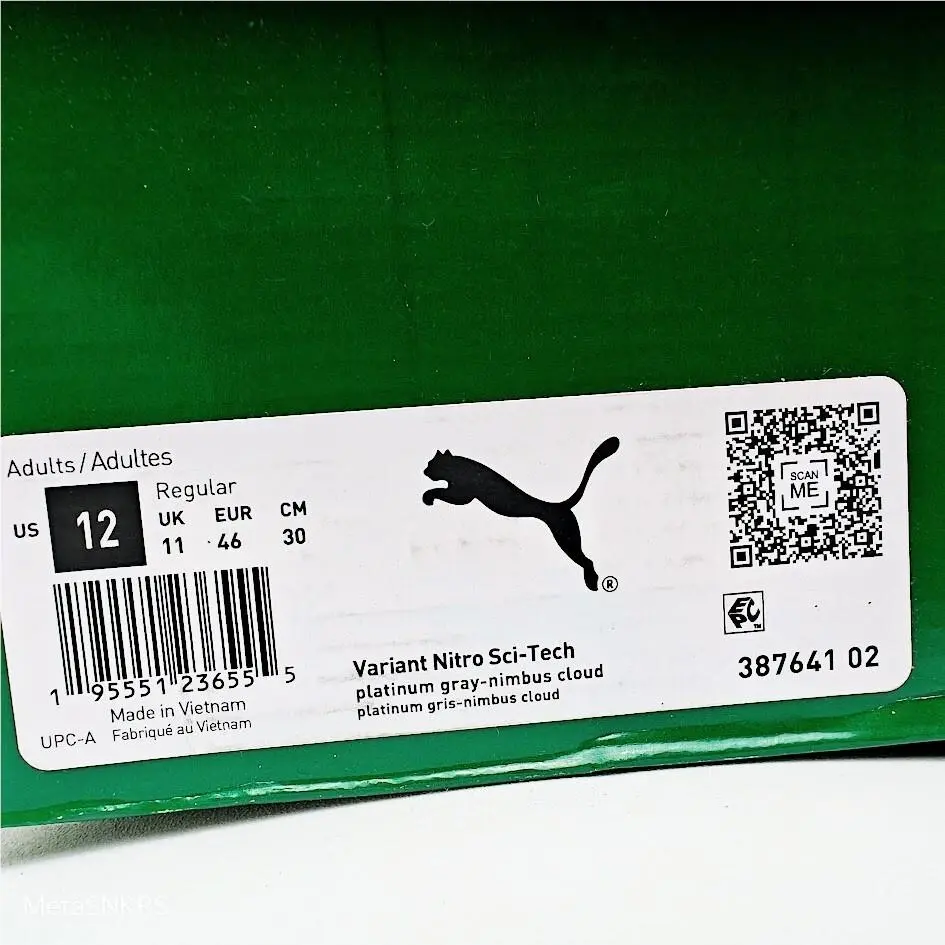 Puma shoes - PUMA Variant Nitro - Variant Nitro - 387641 02 - Platinum Grey/Nimbus Cloud 1