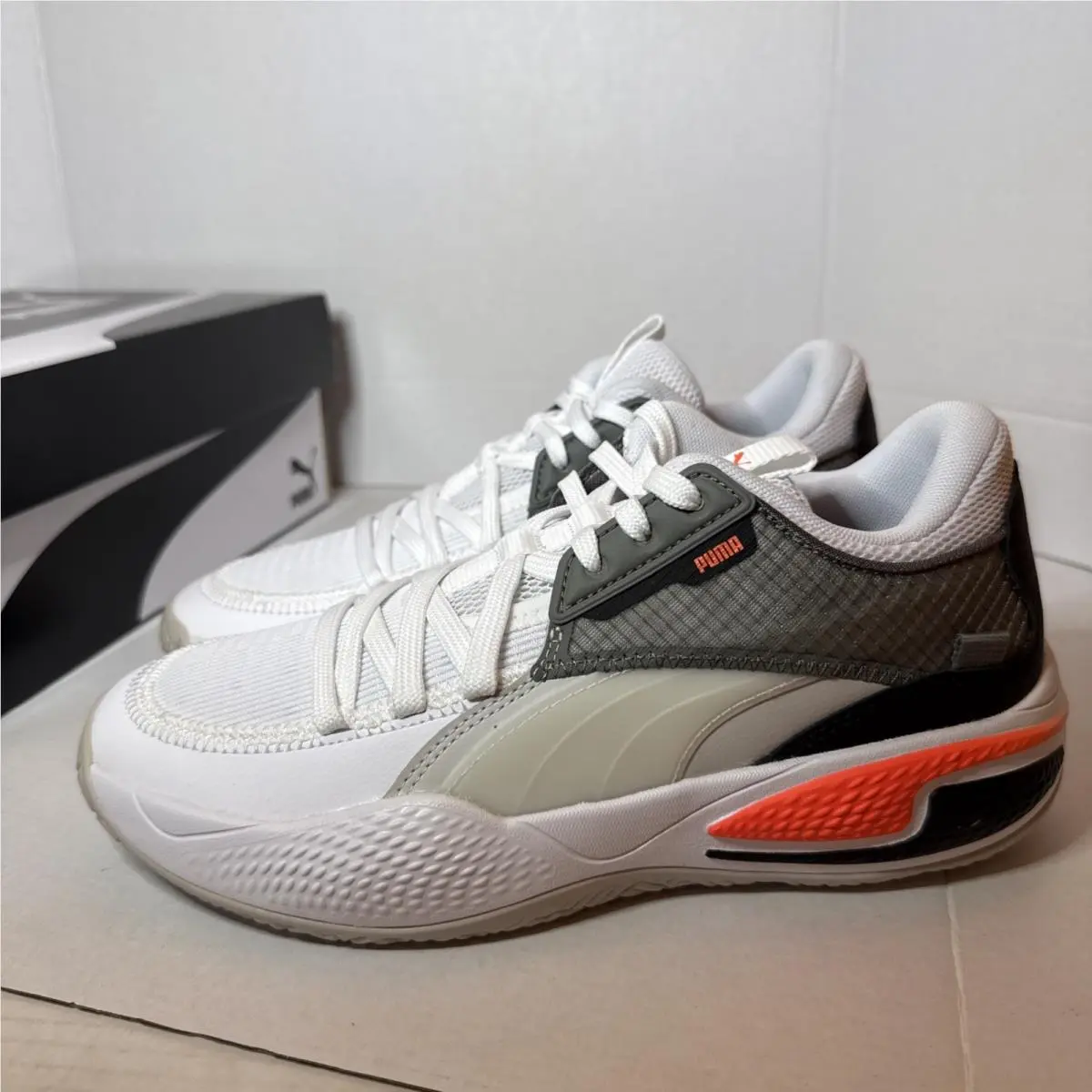 Puma shoes - PUMA Court Rider - Court Rider - 195064-04 - White, Manufacturer: White/Energy Red 10